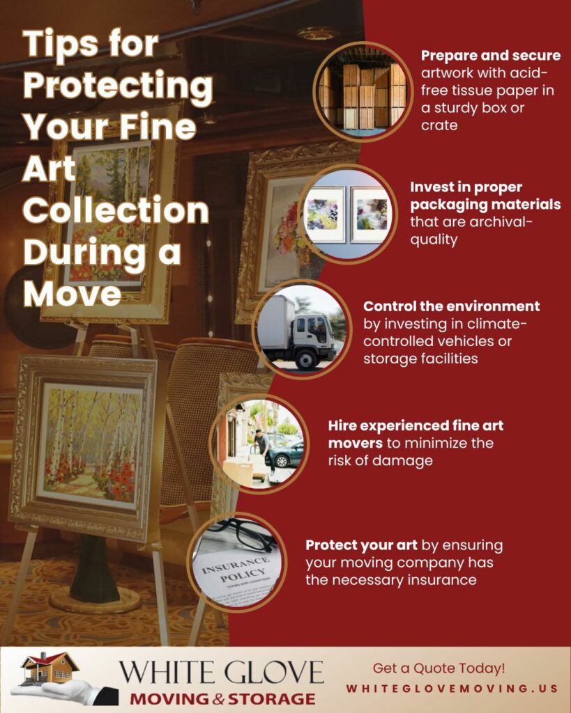 Tips for Protecting Your Fine Art Collection During a Move infographic